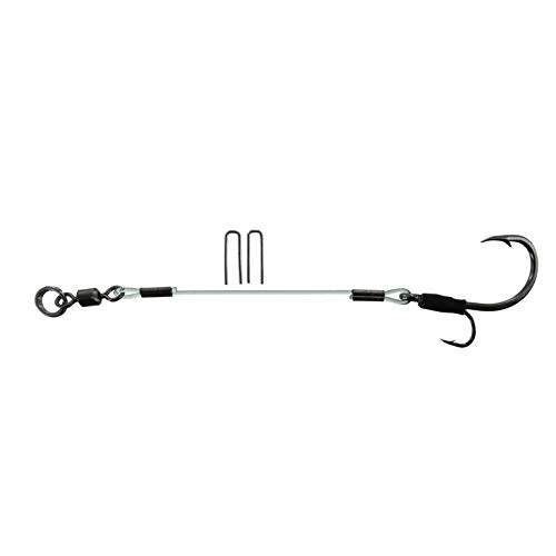 DEGA Stinger-System X Mono, für große Gummifische, 2 Größen, 1,2mm Mono-Leader, Zwei Größen 5cm mit Haken 4/0 und 7cm mit Haken 5/0 (Länge 7cm - Haken 5/0) DEGA Stinger-System X Mono, für große Gummifische, 2 Größen, 1,2mm Mono-Leader, Zwei Größen 5cm mit Haken 4/0 und 7cm mit Haken 5/0 (Länge 7cm - Haken 5/0) von DEGA