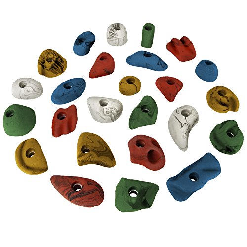ALPIDEX 25 Klettergriffe | Klettersteine | Griffe Größen M, S | Tritte | Klettergriffset | Wetterfest - Farbe:bunt ALPIDEX 25 Klettergriffe | Klettersteine | Griffe Größen M, S | Tritte | Klettergriffset | Wetterfest - Farbe:bunt von ALPIDEX