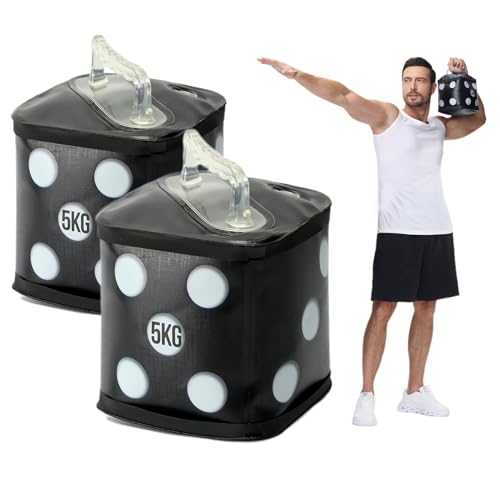 DEIRIS Wasser Hanteln set, Wasser Gewichte Training, Reisehanteln, Würfel mit übungen Sport 10 kg/Paar, Workout Würfelspiel für Rumpftraining, Krafttraining DEIRIS Wasser Hanteln set, Wasser Gewichte Training, Reisehanteln, Würfel mit übungen Sport 10 kg/Paar, Workout Würfelspiel für Rumpftraining, Krafttraining von Deiris