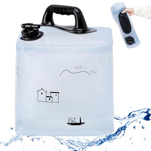 Deiris 13 L/15 L zusammenklappbarer Wasserbehälter mit Zapfhahn, BPA-freier Wasserspeicherkrug, tragbarer Wasserbehälter mit Griff für Outdoor-Camping, Wandern, Notfall-Überleben (15L Pagode) Deiris 13 L/15 L zusammenklappbarer Wasserbehälter mit Zapfhahn, BPA-freier Wasserspeicherkrug, tragbarer Wasserbehälter mit Griff für Outdoor-Camping, Wandern, Notfall-Überleben (15L Pagode) von Deiris
