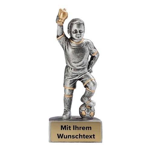 Kinder Trophäe Fußballer mit Ball 3er Serie 39450 Silber/Gold 9 cm Kinder Trophäe Fußballer mit Ball 3er Serie 39450 Silber/Gold 9 cm von Deitert