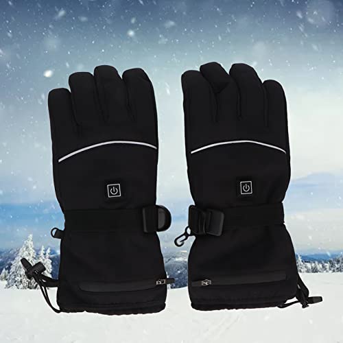 Dekaim Elektrisch Beheizte Handschuhe Beheizte Touchscreen Handschuhe, 1 Paar Elektrische Handschuhe, Wasserdicht, 3 Stufen Temperaturanpassung, DC 5V 2A, für Wandern und Jagd von Dekaim