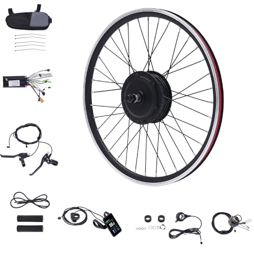 Dekltus Ebike Umbausatz, 36 V 24 Zoll Elektrofahrrad Umbausatz, 500W E-Bike Conversion Kit mit Display, Elektrofahrrad Motor Umbausatz Vorderrad - Maximale Geschwindigkeit von 30-35KM/H Dekltus Ebike Umbausatz, 36 V 24 Zoll Elektrofahrrad Umbausatz, 500W E-Bike Conversion Kit mit Display, Elektrofahrrad Motor Umbausatz Vorderrad - Maximale Geschwindigkeit von 30-35KM/H von Dekltus