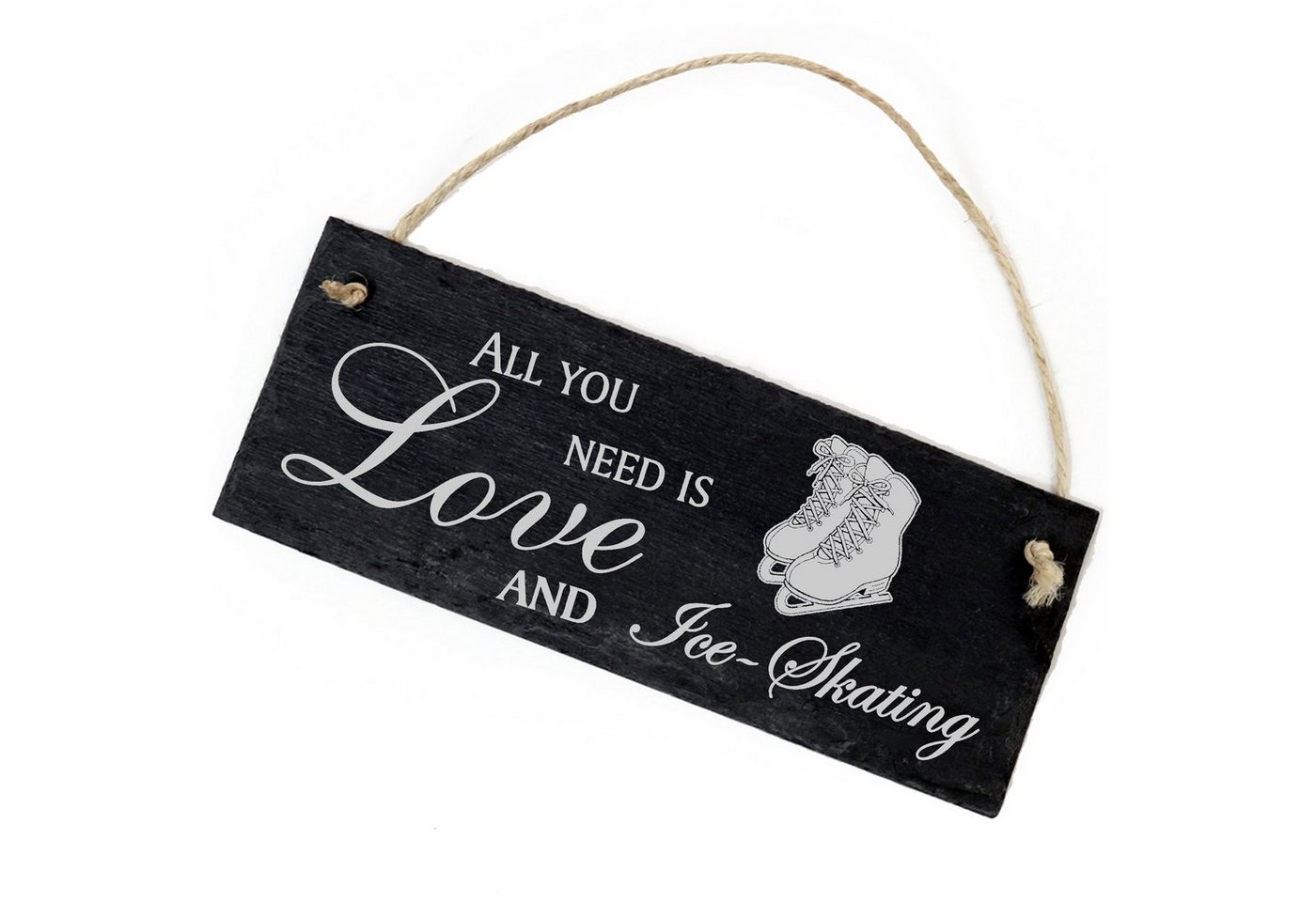 Dekolando Hängedekoration Schlittschuhe 22x8cm All you need is Love and Ice-Skating Dekolando Hängedekoration Schlittschuhe 22x8cm All you need is Love and Ice-Skating von Dekolando