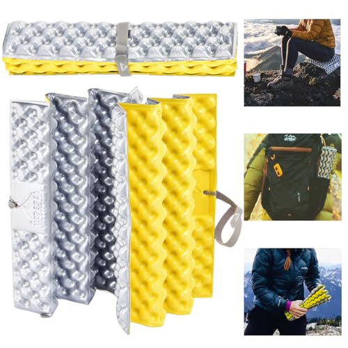 Sitzkissen Outdoor, Eiertrogkissen Sitzkissen, Ultraleichtes Wärmeleitpad Für Den Außenbereich, Faltbare Sitzunterlage Sitzmatte Wasserdicht Tragbar, Für Outdoor Spielplatz Camping Wandern Picknick von Delamiya