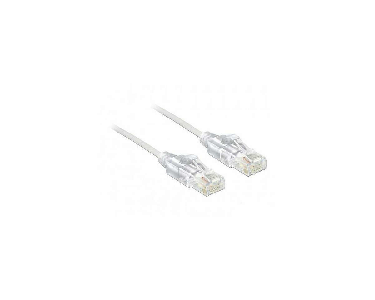 Delock 83780 - Netzwerkkabel RJ45, U/UTP, 0,5m, weiß LAN-Kabel, (50,00 cm) von Delock