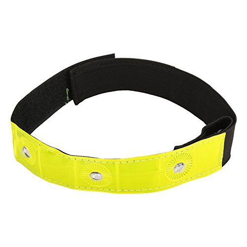 Demeras Led Armband Sicherheit Sicherheit Reflektierendes Armband LED Armband Laufen Radfahren Joggen Sicherheitslicht Reflektierendes Handgelenk Knöchel Armband von Demeras