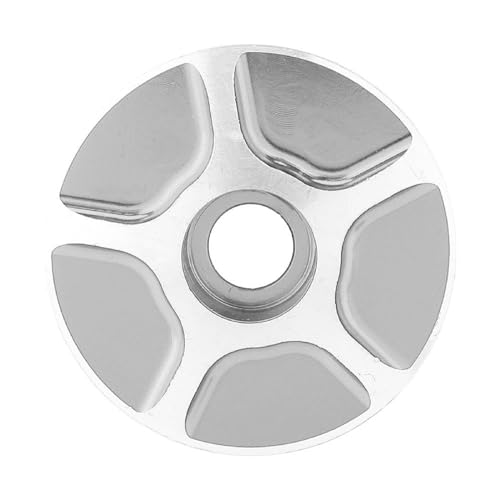 Demeras MTB-Oberkappe,Zylinder,breite Kompatibilität für MTB-Rennräder(Silber) von Demeras