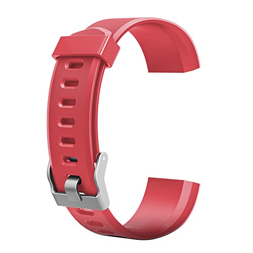 Demiawaking Armband Ersatz Zubehör für ID115Plus HR Smart Watch (Rot) von Demiawaking