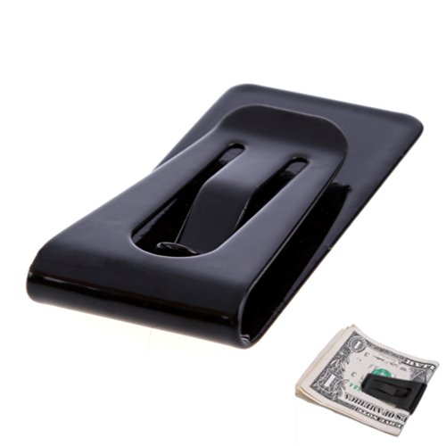 Demiawaking Edelstahl Black Slim Pocket Geldklammer Halter von Demiawaking