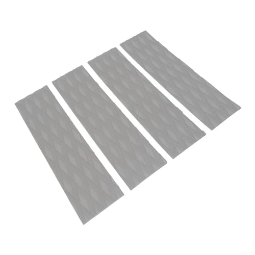 Deck Traction Anti-Rutsch-Pad, Vielseitiges Surfbrett-Traktionspad mit Selbstklebender Rückseite, Einfache Entfernung, Erhöhte Sicherheit für Longboards (GRAY) von Denash