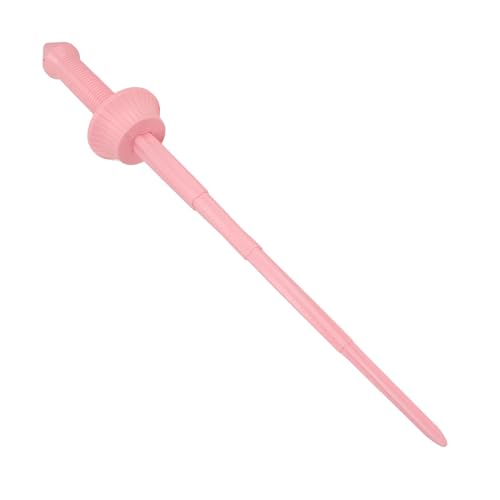 Einziehbares Schwertspielzeug, 3D-Druck, Leichtes Spiral-Teleskopschwert, Verstellbare Länge, Platzsparend 62 cm, Zum Stressabbau (PINK) von Denash