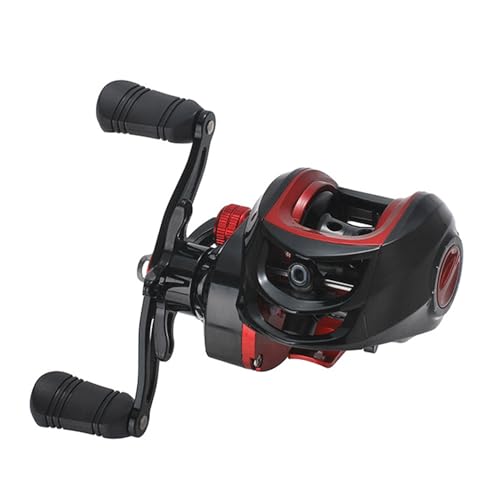 Metall-Baitcasting-Rolle, Leicht, Leistungsstark, Glatt, Weitwurf-Angelrolle für Salzwasser und Süßwasser, Anti-Explosions-Schnurfunktion, Übersetzungsverhältnis 7,2:1, 8 Kg Metall-Baitcasting-Rolle, Leicht, Leistungsstark, Glatt, Weitwurf-Angelrolle für Salzwasser und Süßwasser, Anti-Explosions-Schnurfunktion, Übersetzungsverhältnis 7,2:1, 8 Kg von Denash