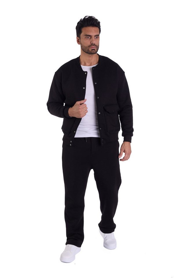 Denim Distriqt Freizeitanzug Lässiger 2 Teiler Herren Freizeitanzug Jogginganzug Schwarz M von Denim Distriqt