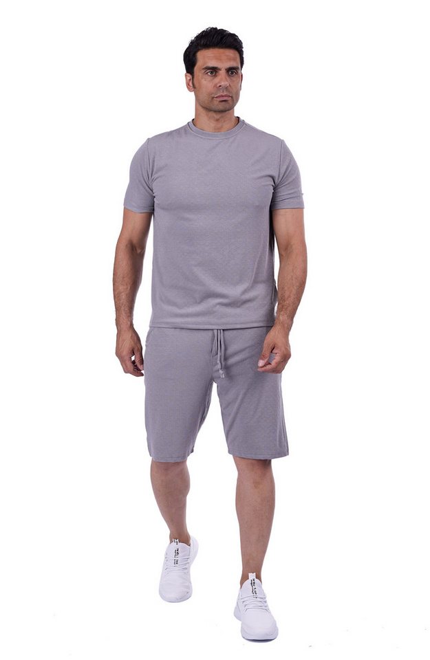 Denim Distriqt Trainingsanzug 2 Teiler Traningsanzug Short mit T-Shirt Atmungsaktiv Grau M Denim Distriqt Trainingsanzug 2 Teiler Traningsanzug Short mit T-Shirt Atmungsaktiv Grau M von Denim Distriqt