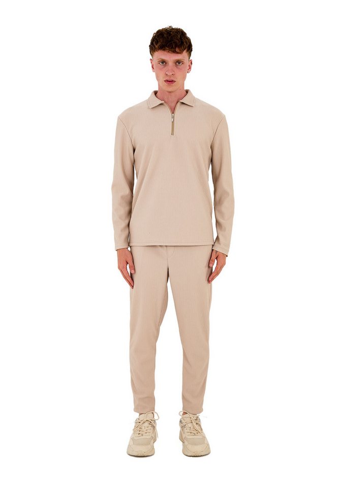 Denim Distriqt Trainingsanzug Freizeitanzug, 2er Kombi lässiges Design Trainingsanzug Beige L Denim Distriqt Trainingsanzug Freizeitanzug, 2er Kombi lässiges Design Trainingsanzug Beige L von Denim Distriqt