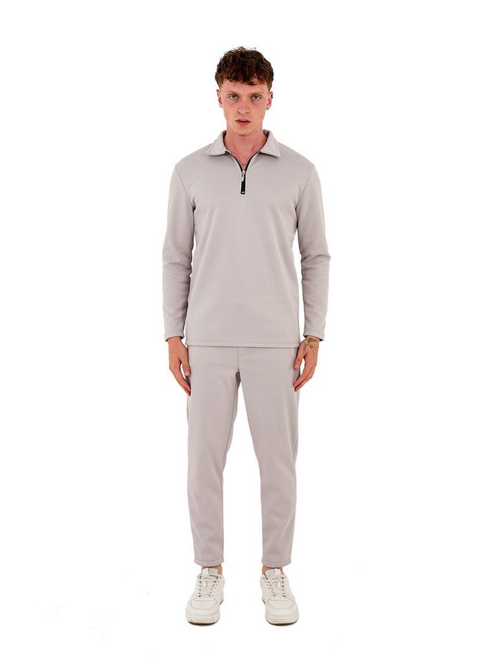 Denim Distriqt Trainingsanzug Lässiges Trainingskombi mit Polokragen Freizeitanzug Grau XXL Denim Distriqt Trainingsanzug Lässiges Trainingskombi mit Polokragen Freizeitanzug Grau XXL von Denim Distriqt