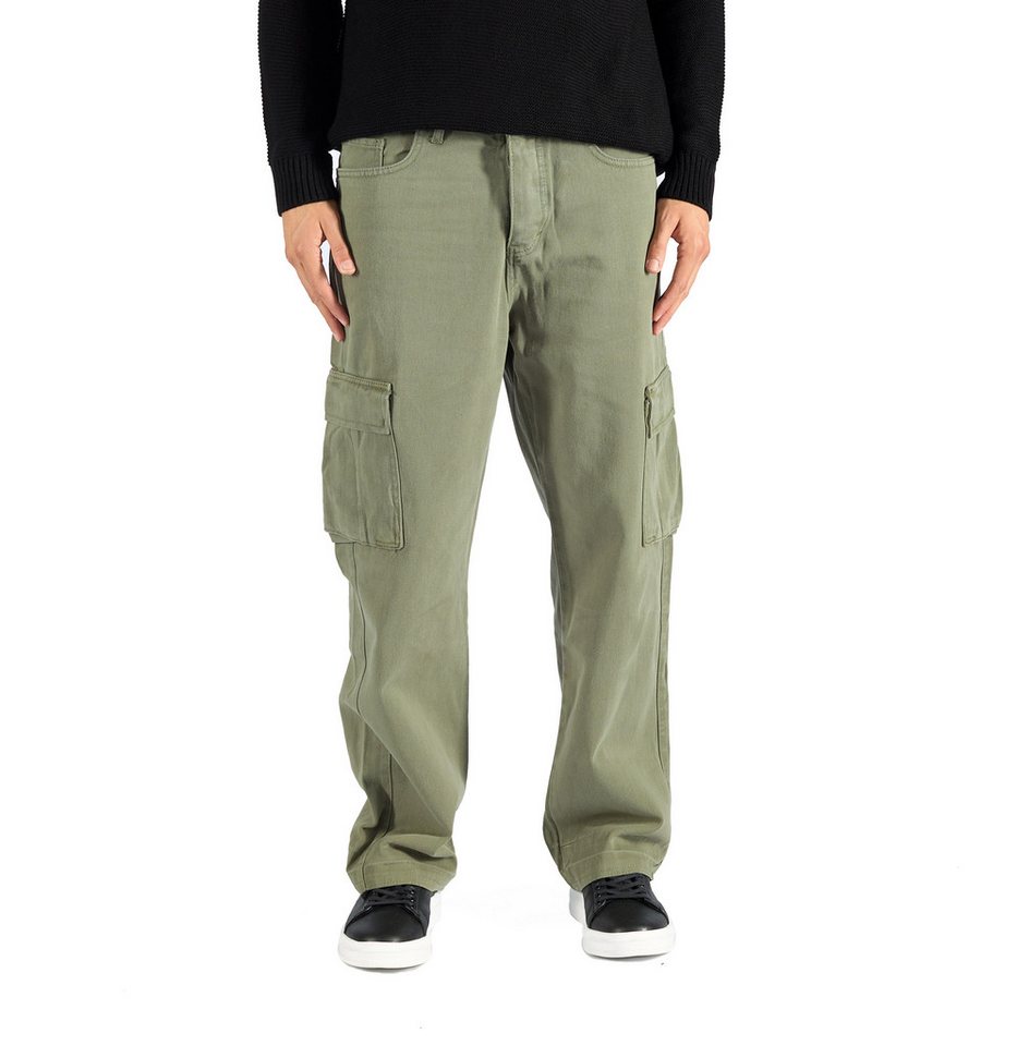 Denim House Cargojeans Herren Baggy Cargo Freizeithose Khaki W30/L32 Denim House Cargojeans Herren Baggy Cargo Freizeithose Khaki W30/L32 von Denim House