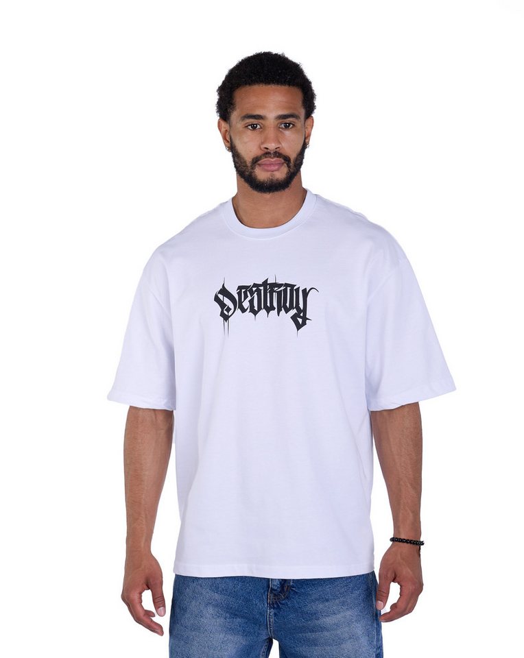 Denim House T-Shirt Oversized Herren T-Shirt mit lässigem Rückenprint Weiß L Denim House T-Shirt Oversized Herren T-Shirt mit lässigem Rückenprint Weiß L von Denim House