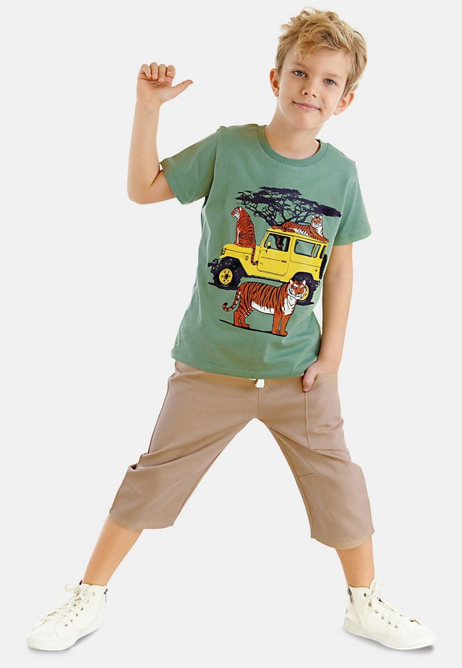 Denokids Trainingsanzug Safari Boy (2-tlg), mit Safari-Jeep-Print von Denokids