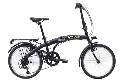 Discovery Unisex – Erwachsene 2722 Klapprad, (20 Zoll), Mattschwarz von Denver