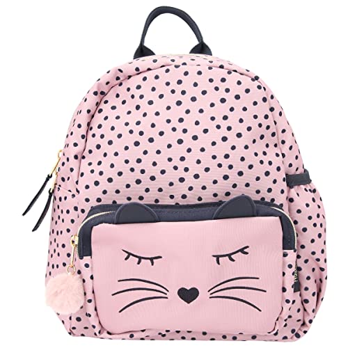 Depesche 11915 Princess Mimi-Rucksack in hellem Rosa, Punkte-Muster, einem Katzen-Gesicht und kleinen Öhrchen, Daypack mit Hauptfach, Fronttasche, gepolsterten Trägern und einem Plüsch-Anhänger Depesche 11915 Princess Mimi-Rucksack in hellem Rosa, Punkte-Muster, einem Katzen-Gesicht und kleinen Öhrchen, Daypack mit Hauptfach, Fronttasche, gepolsterten Trägern und einem Plüsch-Anhänger von Depesche