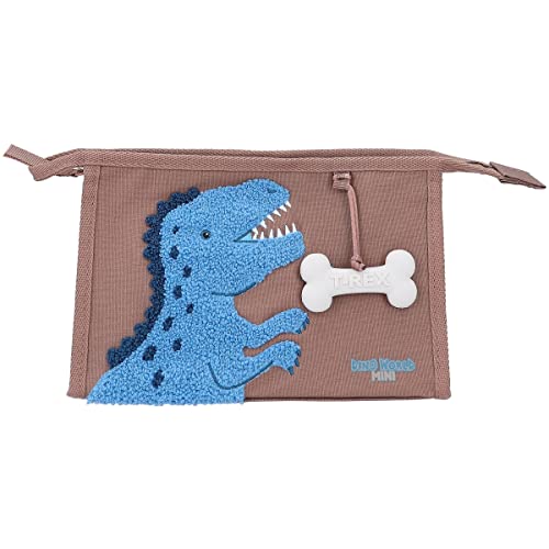 Depesche 12308 Dino World Waschtasche Dino Mini, Braun, 15 x 22 cm, Kulturbeutel mit Reißverschluss-Hauptfach & Zwei seperaten Innenfächern, 100% Polyester mit PVC-Beschichtung Depesche 12308 Dino World Waschtasche Dino Mini, Braun, 15 x 22 cm, Kulturbeutel mit Reißverschluss-Hauptfach & Zwei seperaten Innenfächern, 100% Polyester mit PVC-Beschichtung von Depesche