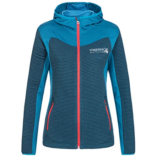 Deproc Active Damen Strickfleecejacke mit leichter Kapuze Übergangsjacke Windbreaker ELM WOMEN von DEPROC-Active