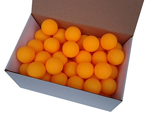 Der Sportler GmbH 75 Tischtennisbälle 38mm ohne Aufdruck orange stabiles Material von Der Sportler GmbH