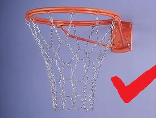 Metall Basketballnetz,verzinktes Metallnetz Ketten Netz (Lieferung aus D) 800 Gramm ! von Der Sportler