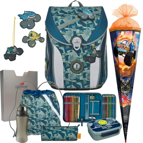 DerDieDas ErgoFlex MAX - Monster Truck - Schulranzen-Set 8tlg. mit Schuhbeutel, Schultüte und Brotdose - Trinkflasche Gratis dazu DerDieDas ErgoFlex MAX - Monster Truck - Schulranzen-Set 8tlg. mit Schuhbeutel, Schultüte und Brotdose - Trinkflasche Gratis dazu von DerDieDas