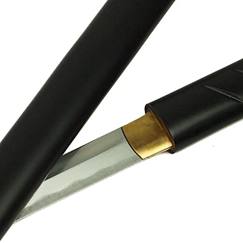 DerShogun Zatoichi Katana schwarz mit Klinge aus 1045 Carbonstahl von DerShogun