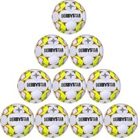 10er Ballpaket DERBYSTAR Apus S-Light 290g Leicht-Fußball weiß/gelb/rot 4 von Derbystar