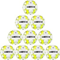 10er Ballpaket DERBYSTAR Apus TT Futsal weiß/gelb/rot 4 von Derbystar