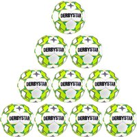 10er Ballpaket DERBYSTAR Brillant TT Futsal weiß/gelb/grün 4 von Derbystar