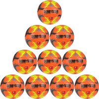10er Ballpaket DERBYSTAR Bundesliga Brillant Replica High Visible Freizeitfußball 2022/23 orange 5 von Derbystar