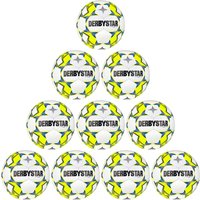 10er Ballpaket DERBYSTAR Stratos Light Futsal weiß/gelb/blau 4 von Derbystar