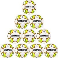 10er Ballpaket DERBYSTAR Stratos S-Light Futsal weiß/gelb/blau 4 von Derbystar