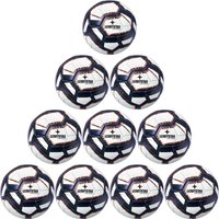 10er Ballpaket DERBYSTAR Street Soccer Fußball weiß/blau/orange 5 von Derbystar