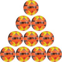 10er Ballpaket DERBYSTAR offizieller Bundesliga Brillant APS High Visible Winter-Spielball 2022/23 orange 5 von Derbystar
