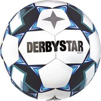 DERBYSTAR Apus TT Fußball 32 Panel mit Hybrid-Technologie und FIFA Basic Zertifikat weiß/blau 5 von Derbystar