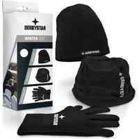 DERBYSTAR Fleece-Winterset Mütze+Handschuhe+Neckwarmer 6 von Derbystar