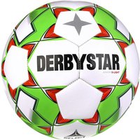 DERBYSTAR Junior S-Light 290g Leicht-Fußball weiß/grün/rot 5 von Derbystar