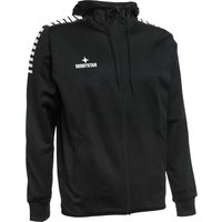 DERBYSTAR Primo Kapuzenjacke Kinder schwarz/weiß 140/152 von Derbystar