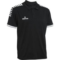 DERBYSTAR Primo Poloshirt schwarz/weiß 140/152 von Derbystar