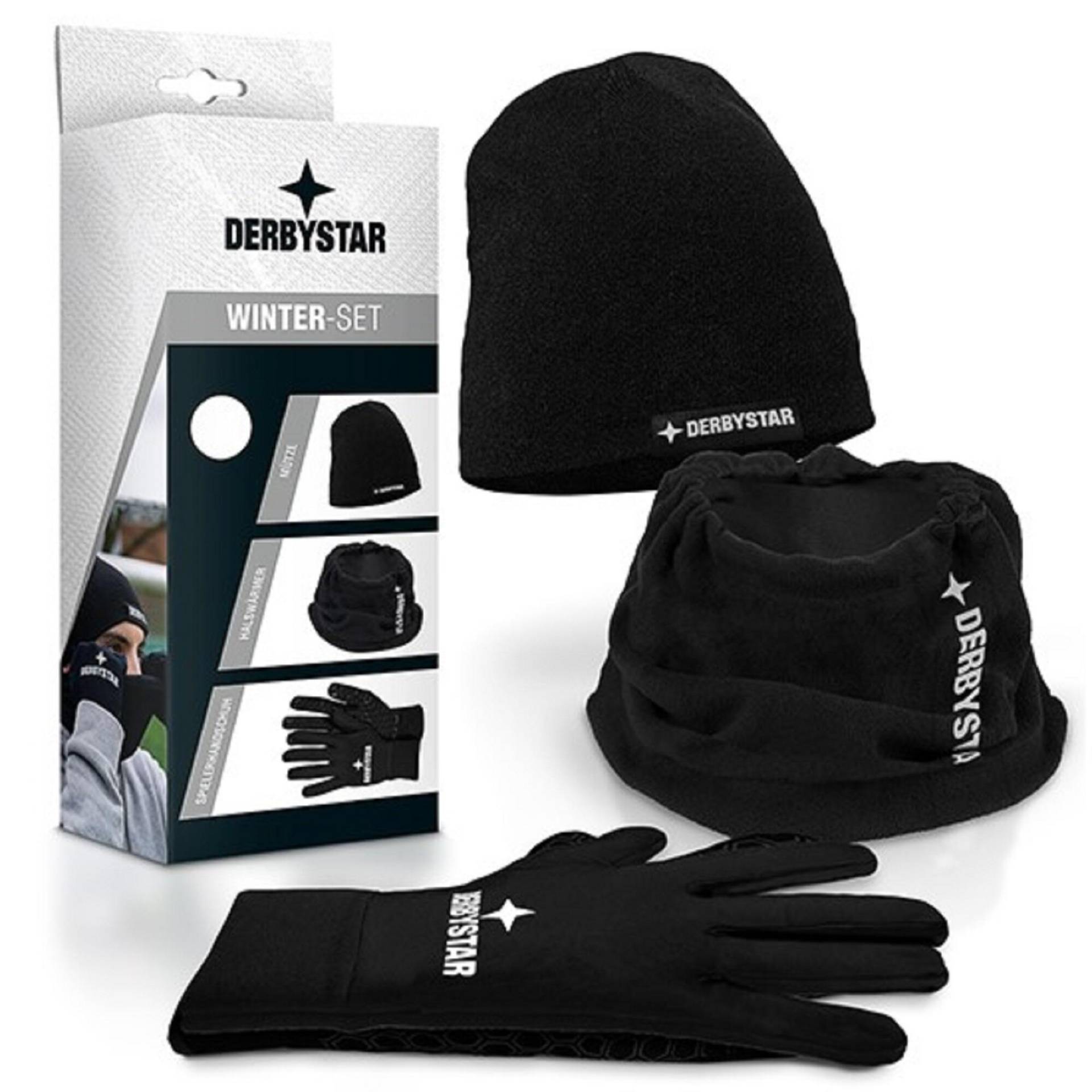 Damen/Herren Fussball Set - Spieler Winterset V22 schwarz von Derbystar