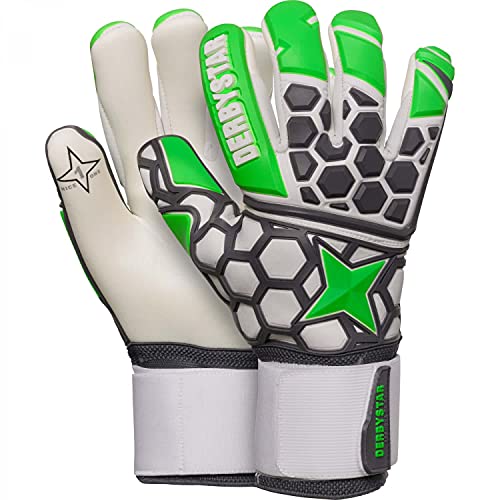 Derbystar APS Hexagrip Pro II Handschuhe Unisex, Gruen grau Weiss, 8.5 von Derbystar