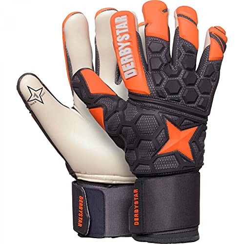 Derbystar APS Hexagrip Pro II Handschuhe Unisex, orange grau, 12 von Derbystar