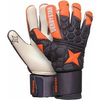 DERBYSTAR APS Hexasoft Pro II Torwarthandschuhe inkl. Tasche orange/grau 8.5 von Derbystar