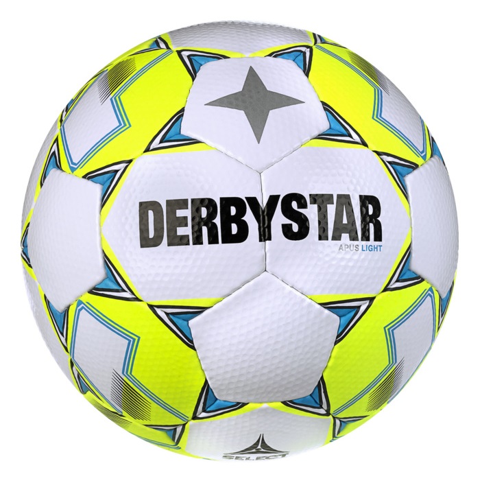 Derbystar Apus Light v23 Fußball - weiß/blau/gelb-4 von Derbystar